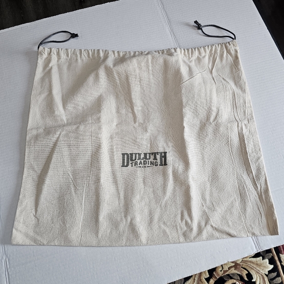 Duluth Trading Co Other - Duluth Trading Co Light Tan Canvas Drawstring Dust Bag Approx 17.5" x 21" Large